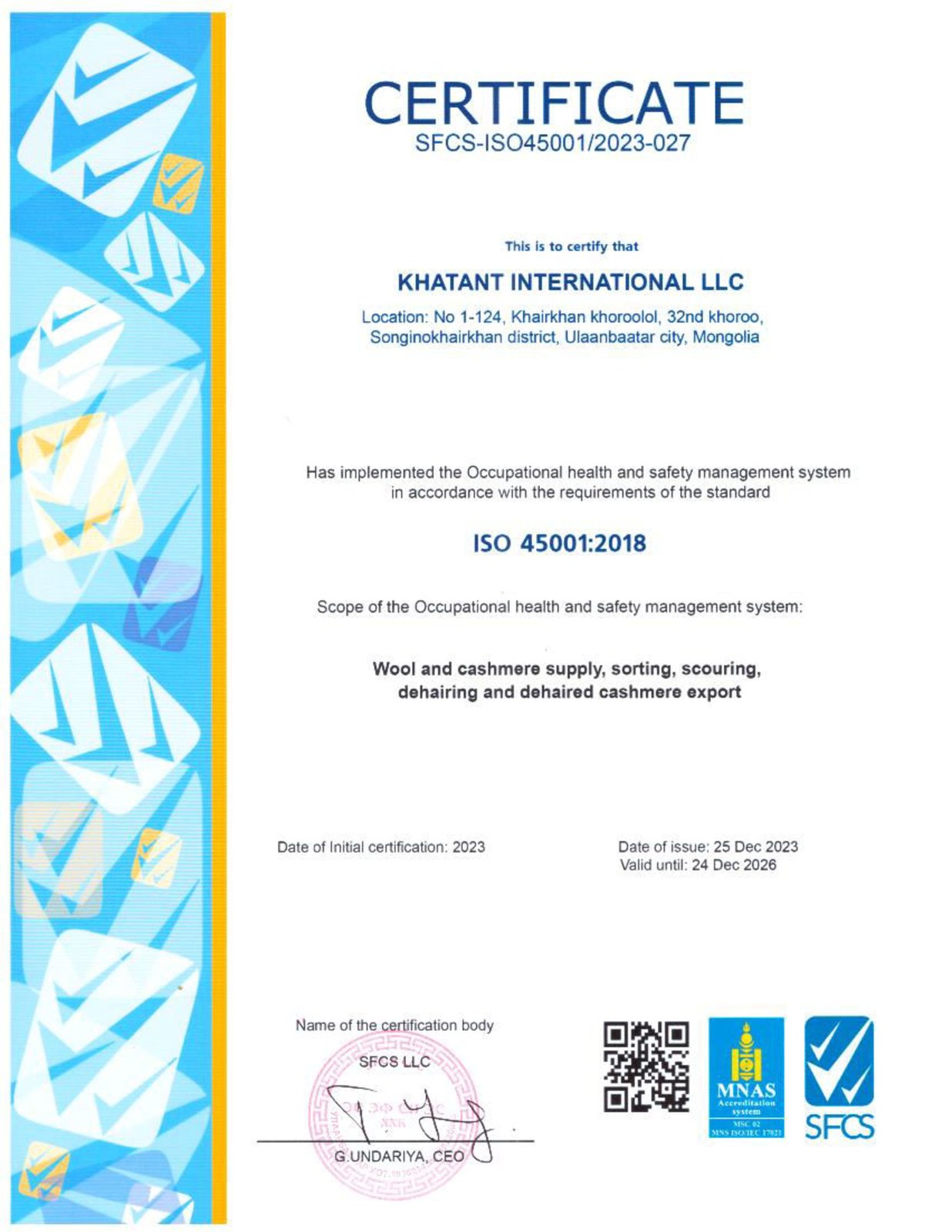 ISO 45001:2018