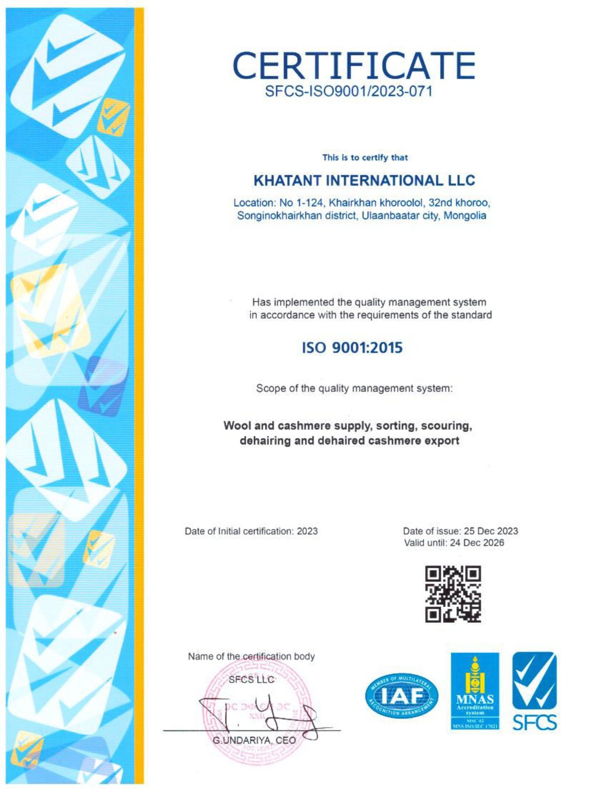ISO 9001:2015